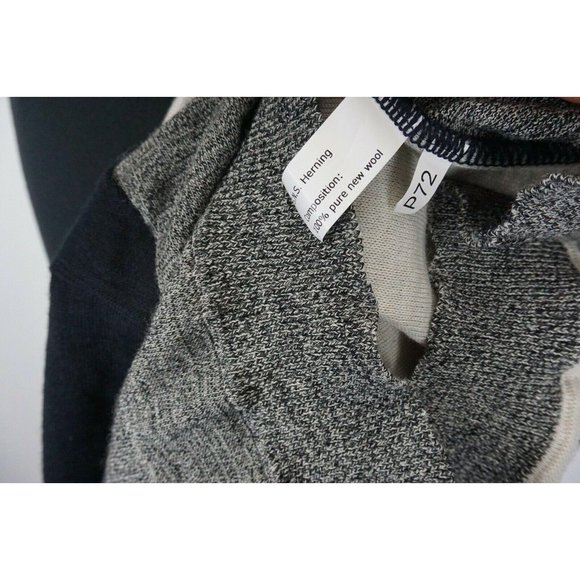 S.N.S. Herning Tri Color Button Up Cardigan Wool S - Picture 6 of 6